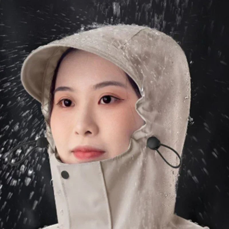 Unisex Long Waterproof Rain Poncho
