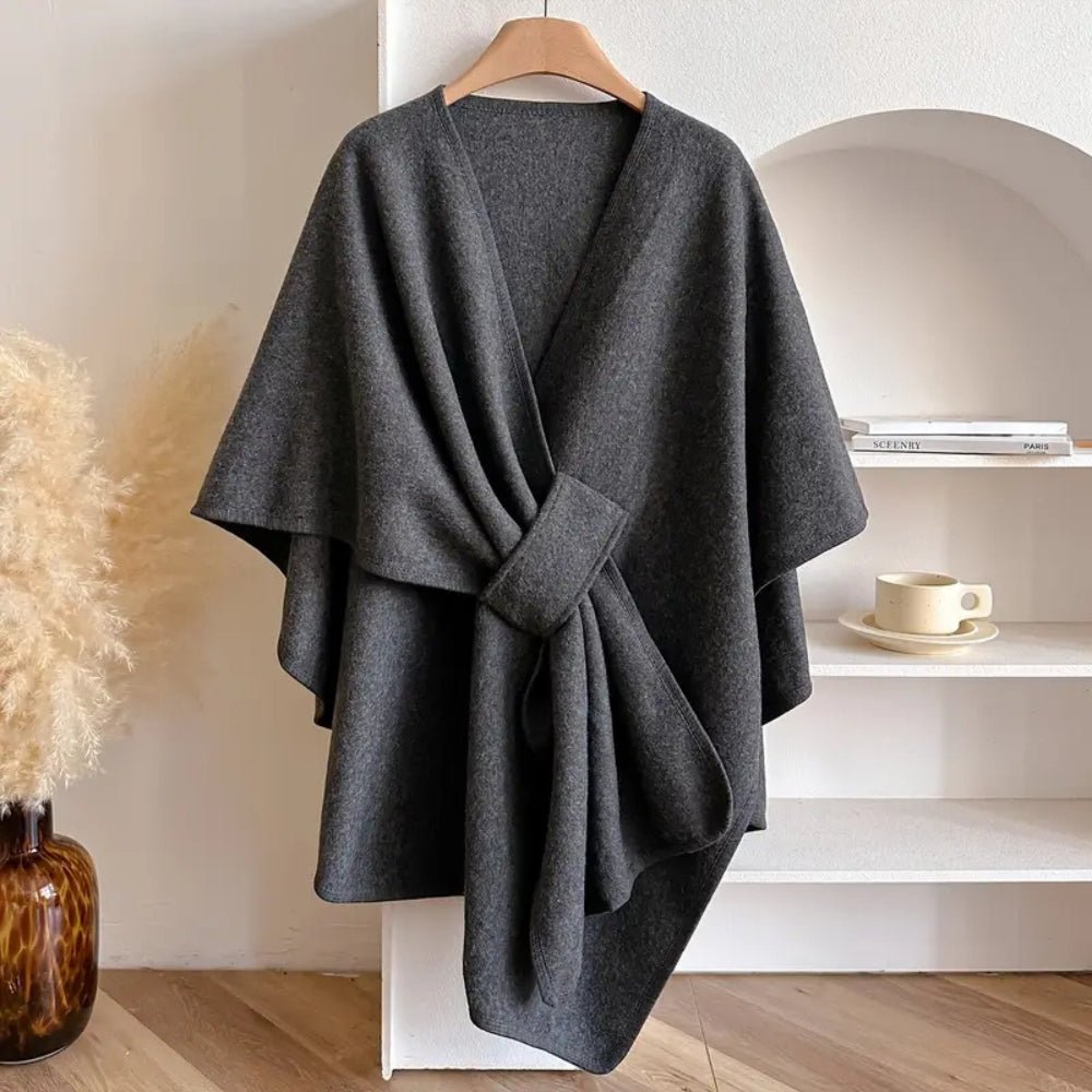 Versatile Poncho Scarf Coat for Year-Round Comfort