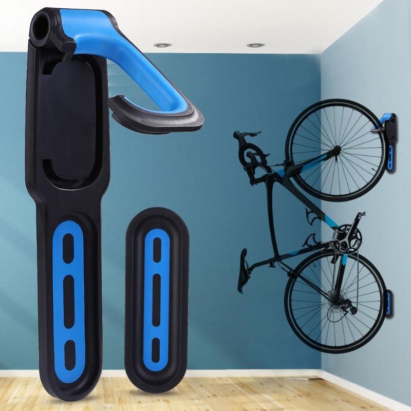Wall-Mounted Bike Hanger Hook with Secure Grip and Rear Wheel Support