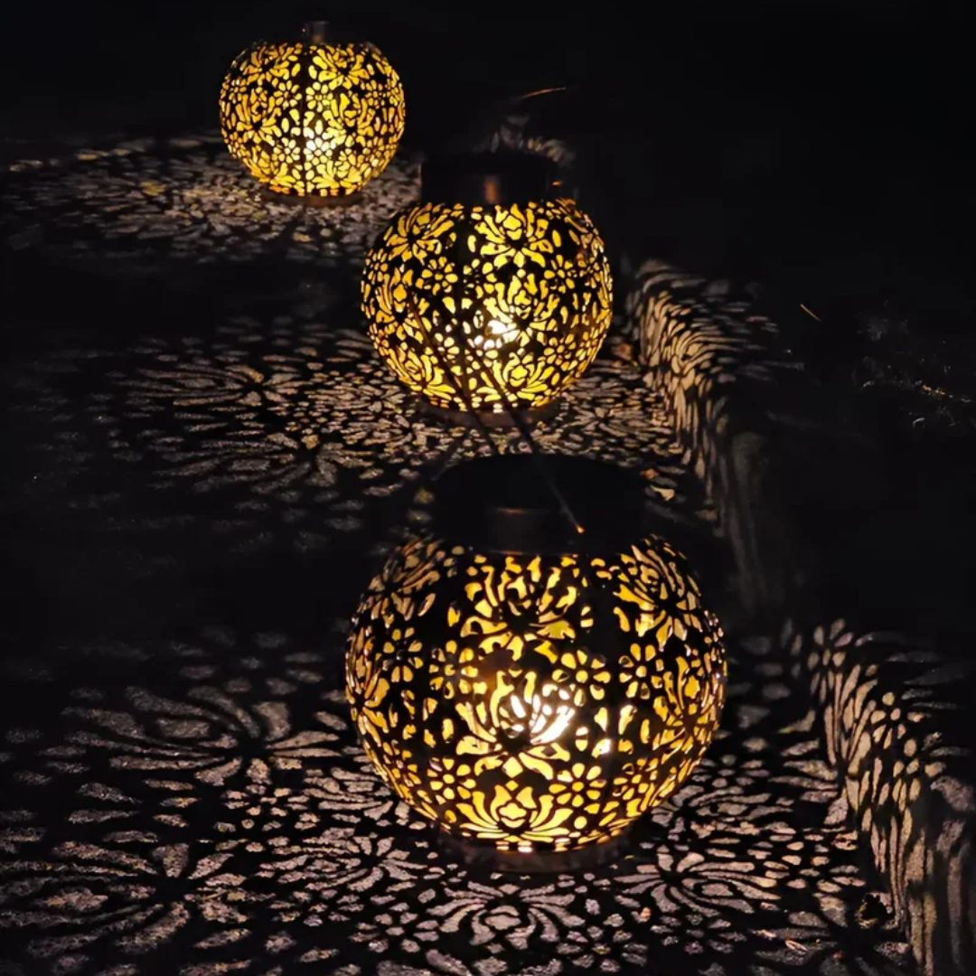 Waterproof LED Solar Hanging Light for the Garden