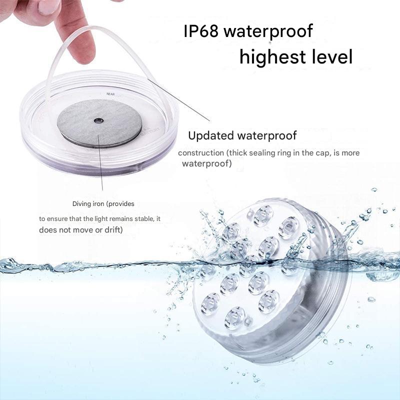 Waterproof LED Submersible Light with Remote Control