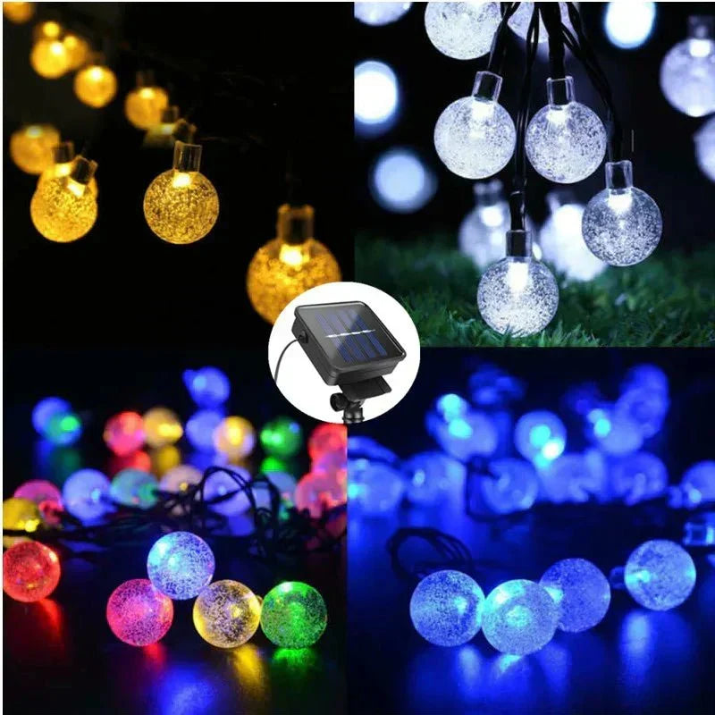 Waterproof Outdoor Solar LED Garden String Lights