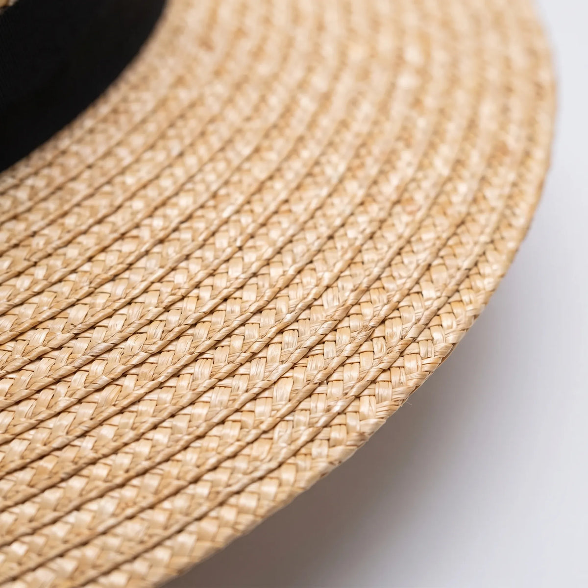 Wide Flat Top Woven Summer Hat