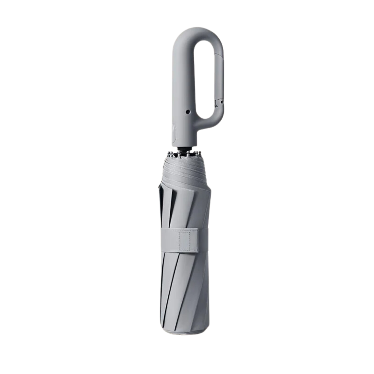 Wind-Resistant Automatic Folding Umbrella with Large Carabiner Handle – Compact and Durable