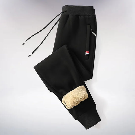 Winter Jogging Pants | Straight-Leg Fleece Pants