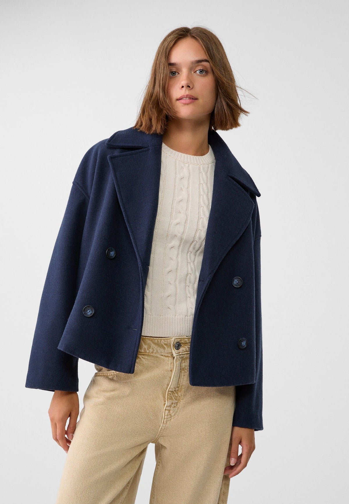 Women's Double Breasted Short Jacket