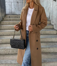 Women's Belted Double-Breasted Coat