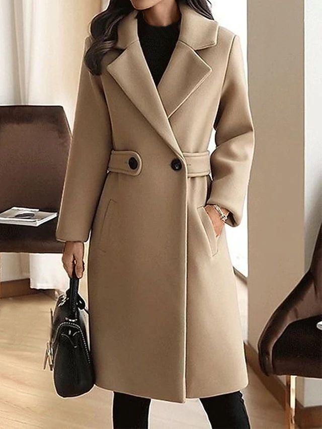 Women's Belted Long Coat