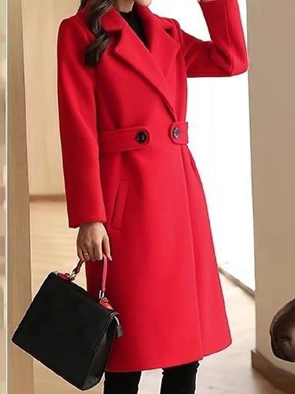 Women's Belted Long Coat