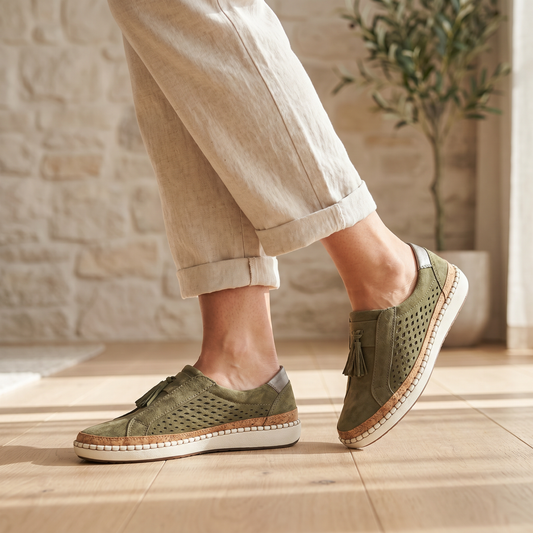 Women's Breathable Slip-On Sneakers | Comfortable Orthopedic Everyday Walking Shoes