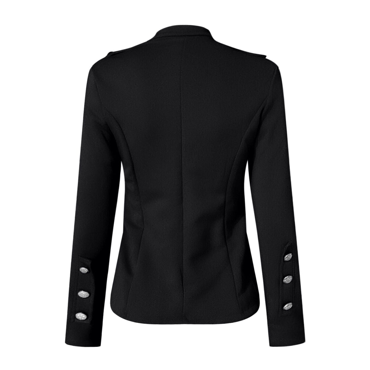 Women's Button-Front Fitted Blazer Jacket