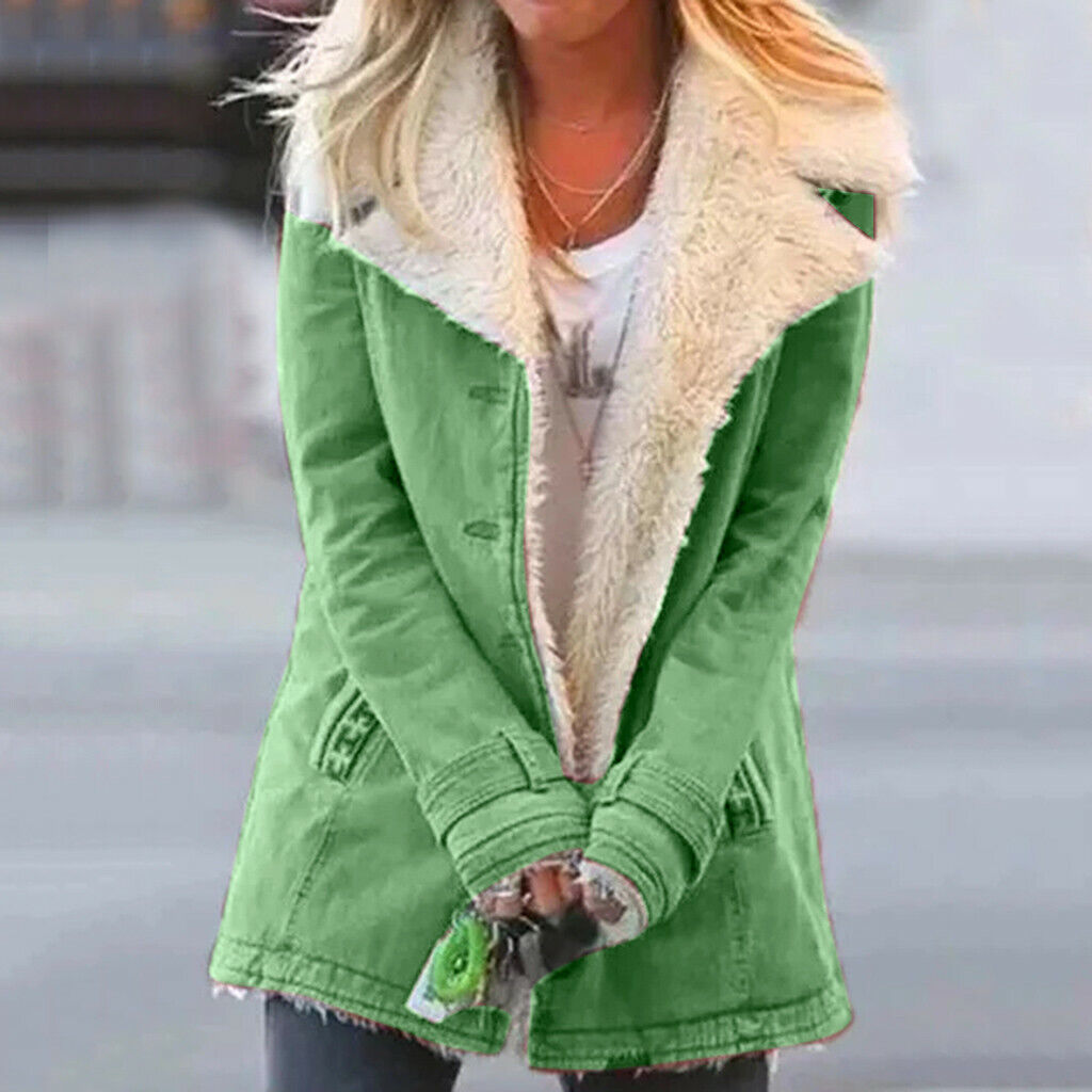 Women's Button-Front Mid-Length Jacket