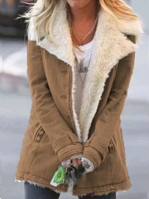 Women's Button-Front Mid-Length Jacket