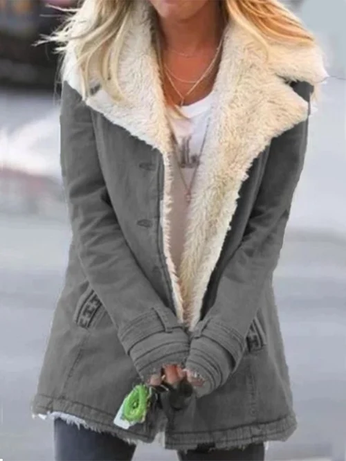 Women's Button-Front Mid-Length Jacket