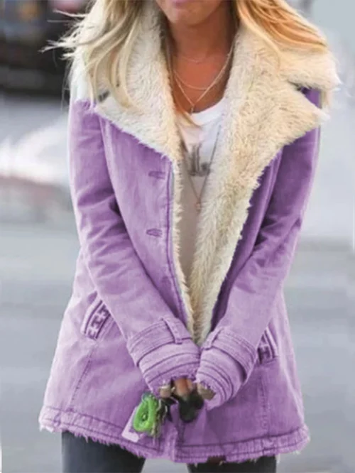 Women's Button-Front Mid-Length Jacket