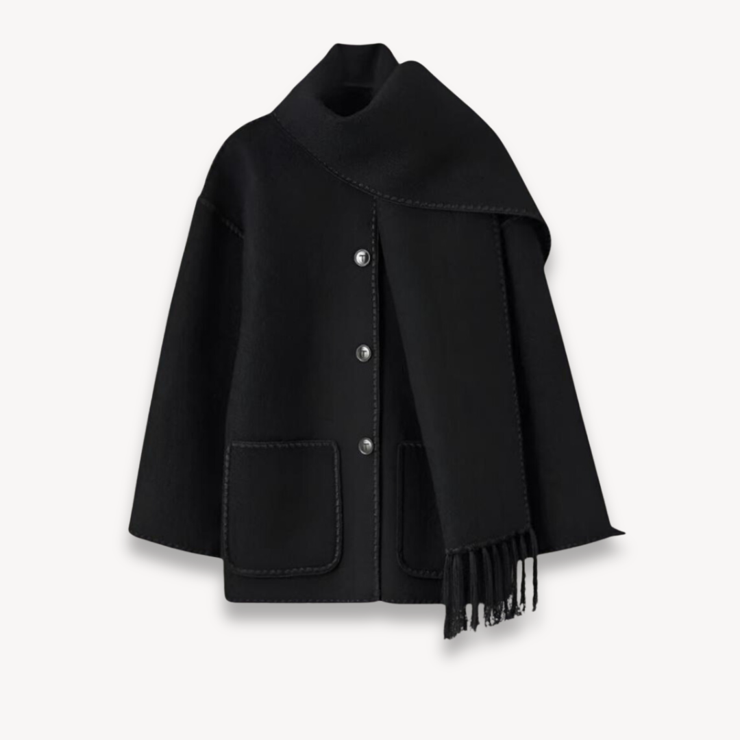 Women's Cape-Front Short Jacket