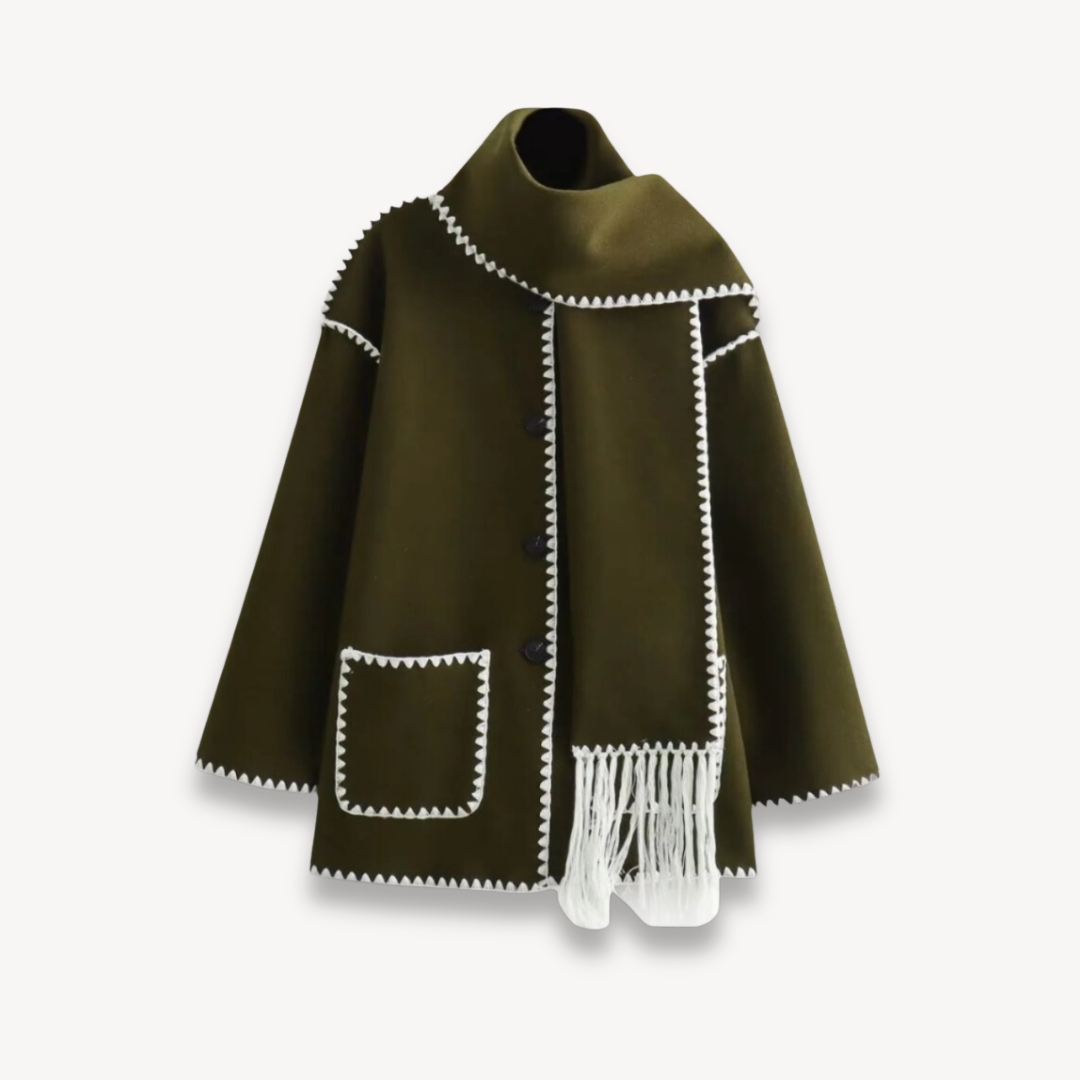 Women's Cape-Front Short Jacket