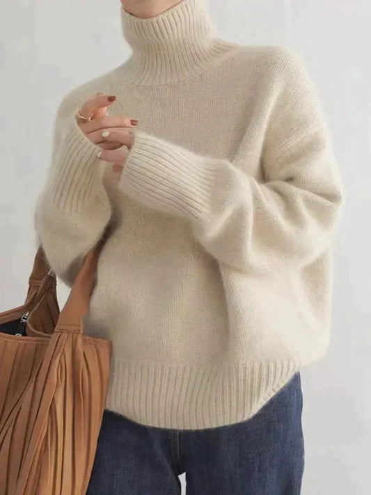 Women's Cashmere High Neck Sweater