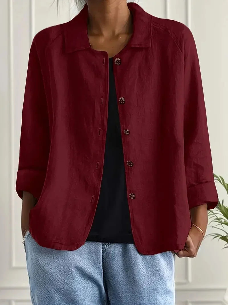 Women's Casual Button-Front Jacket