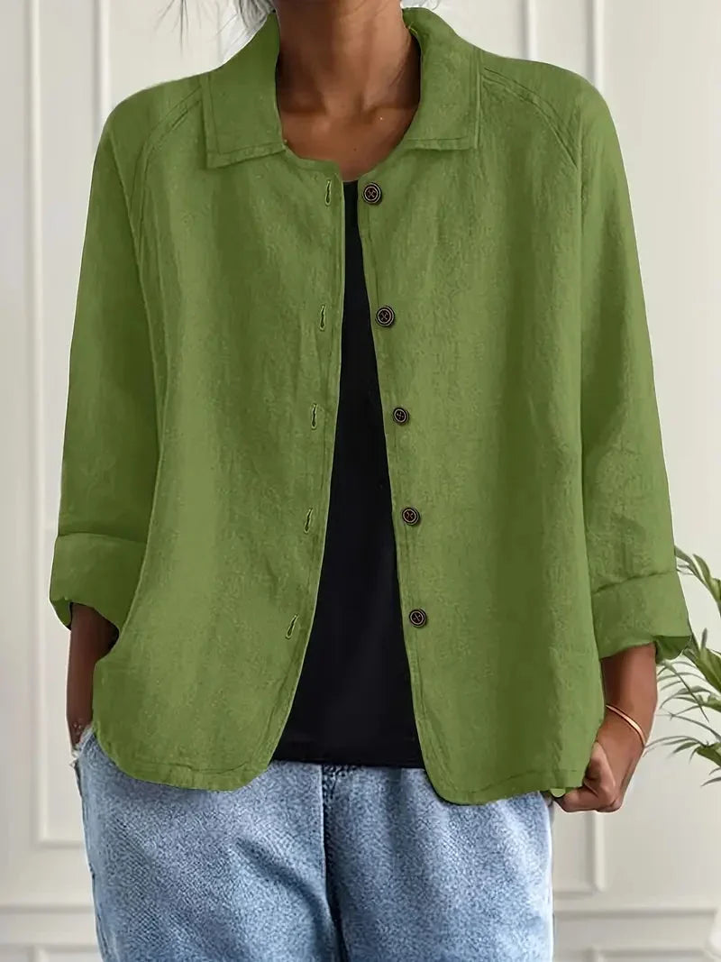 Women's Casual Button-Front Jacket