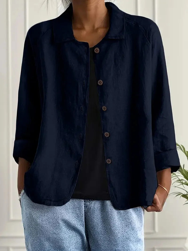 Women's Casual Button-Front Jacket