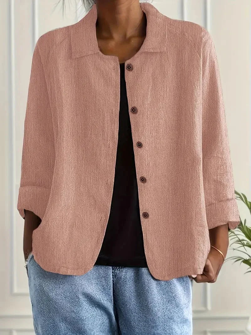 Women's Casual Button-Front Jacket