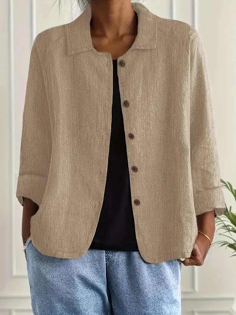 Women's Casual Button-Front Jacket