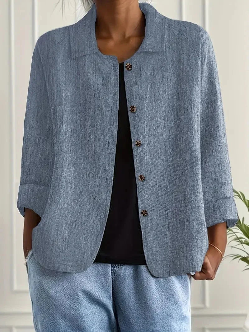 Women's Casual Button-Front Jacket
