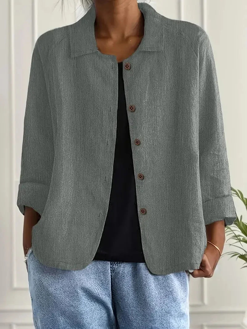 Women's Casual Button-Front Jacket