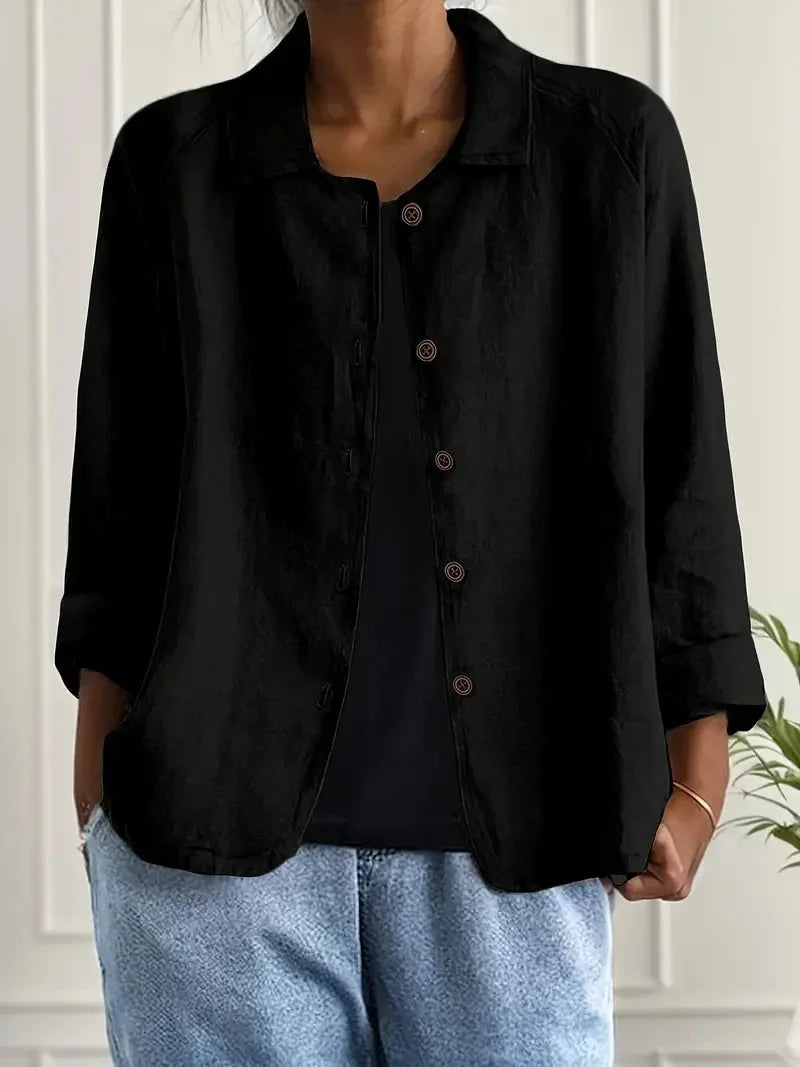 Women's Casual Button-Front Jacket