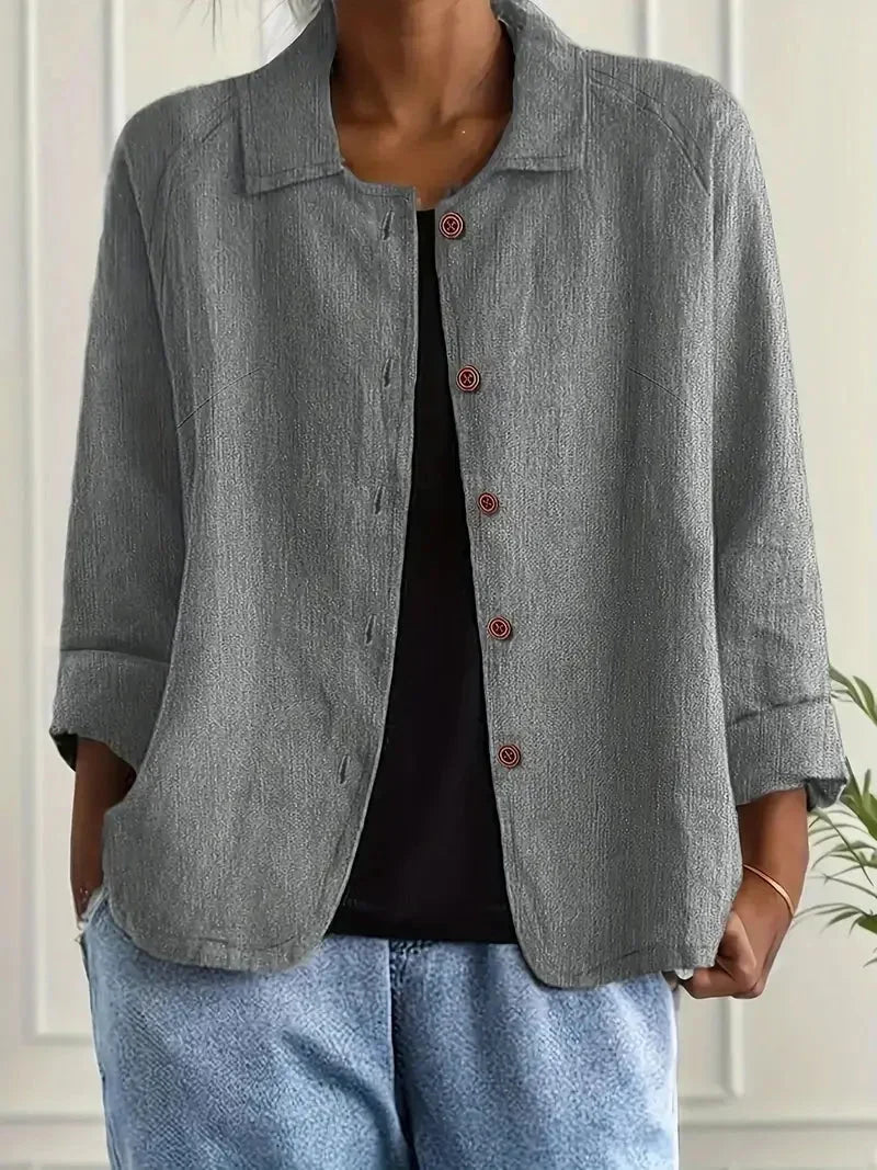 Women's Casual Button-Front Jacket