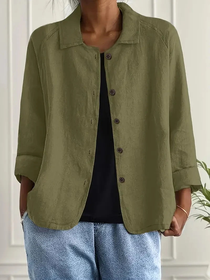 Women's Casual Button-Front Jacket