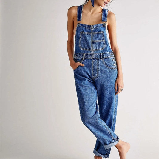 Women's Casual Overalls - Comfortable and Trendy with Adjustable Straps