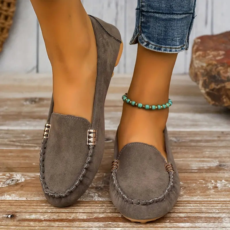 Women's Casual Slip-On Loafers – Breathable and Stylish