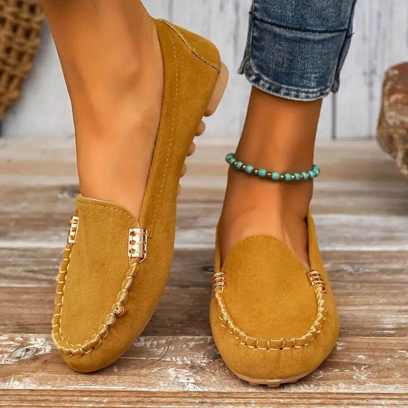 Women's Casual Slip-On Loafers – Breathable and Stylish