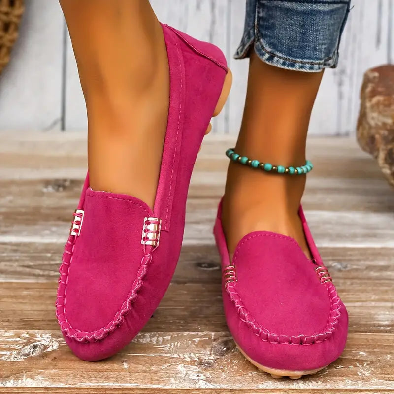 Women's Casual Slip-On Loafers – Breathable and Stylish