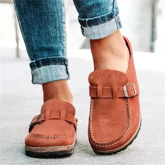 Women's Clogs with Buckle Detail