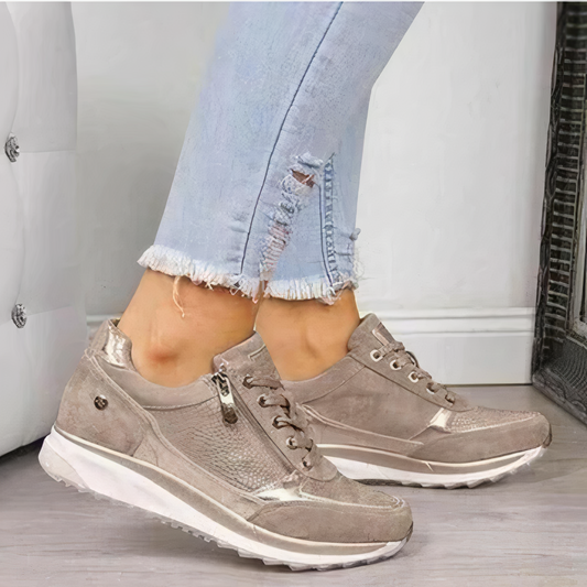 Women's Comfortable Side-Zip Sneakers