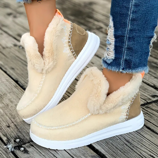 Women's Cozy Fleece-Lined Winter Slippers