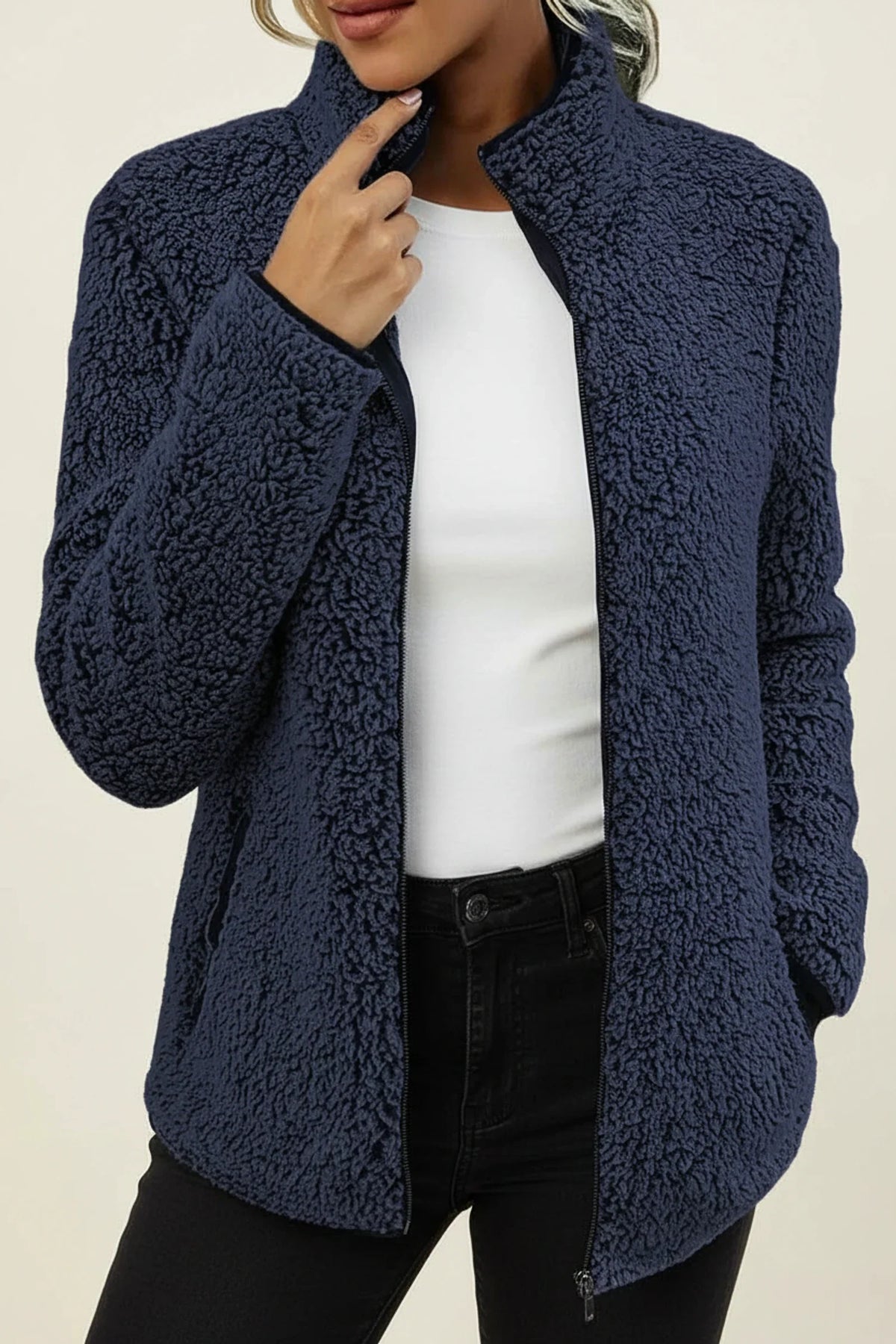 Women's Cozy Teddy Fleece Winter Jacket