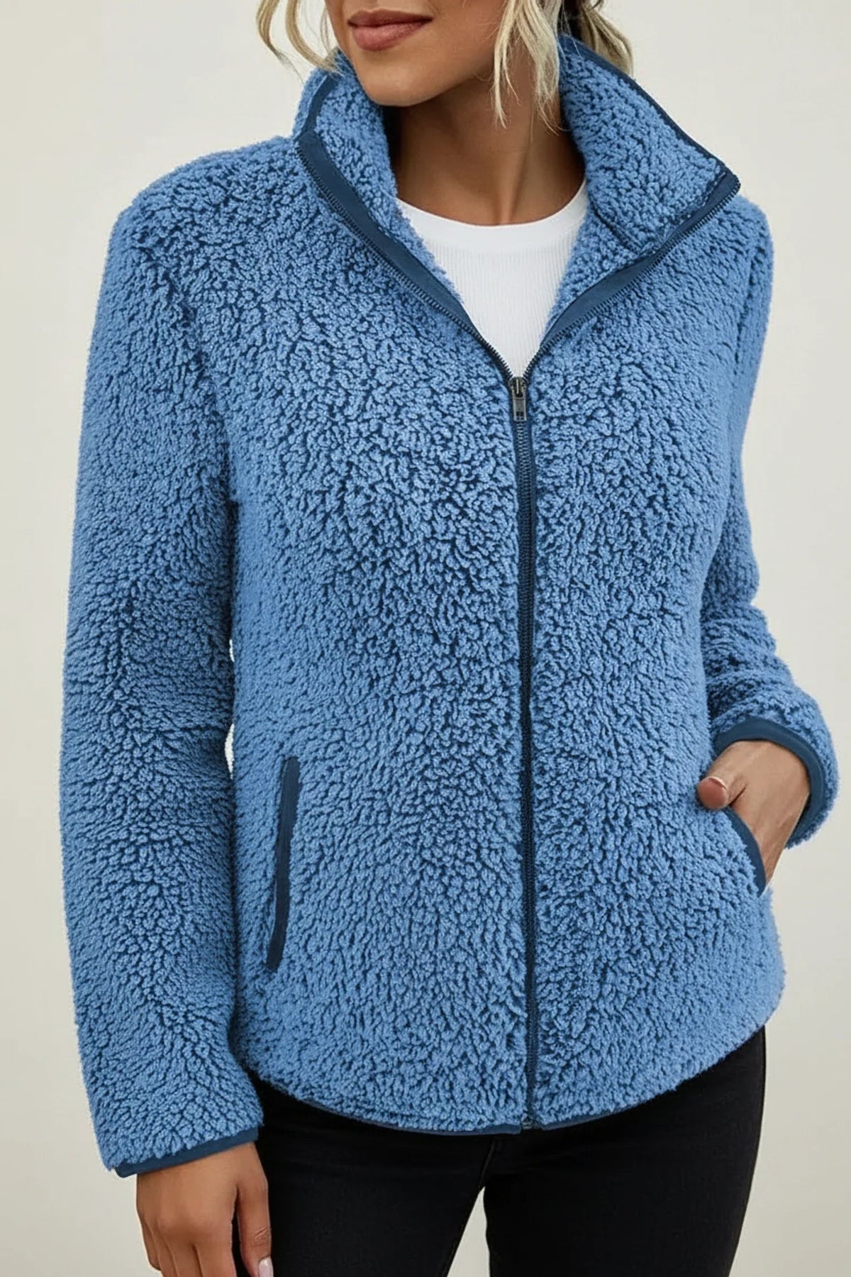 Women's Cozy Teddy Fleece Winter Jacket