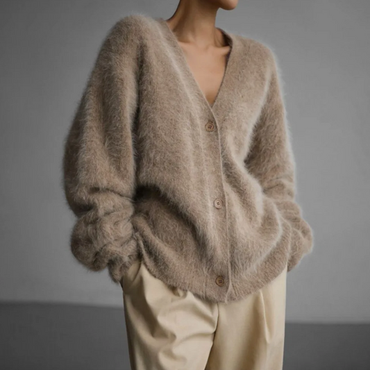 Women's Cozy Textured Knit Cardigan