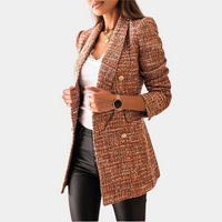 Women's Double-Breasted Blazer Jacket