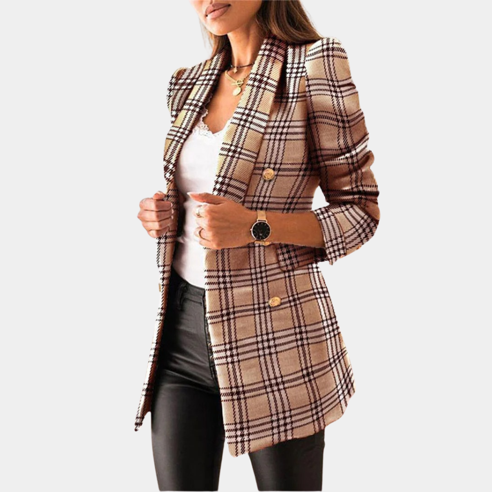 Women's Double-Breasted Blazer Jacket