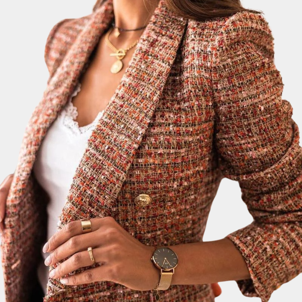 Women's Double-Breasted Blazer Jacket