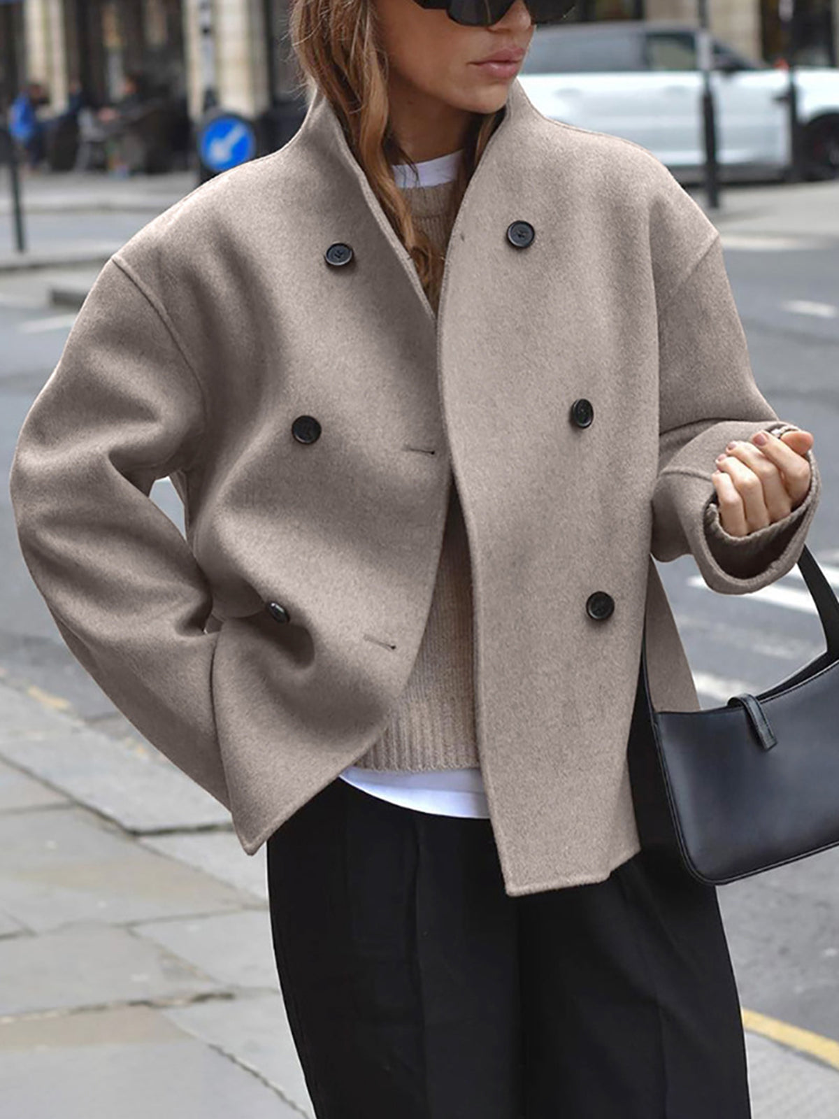 Women's Double-Breasted Peacoat