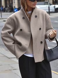 Women's Double-Breasted Peacoat