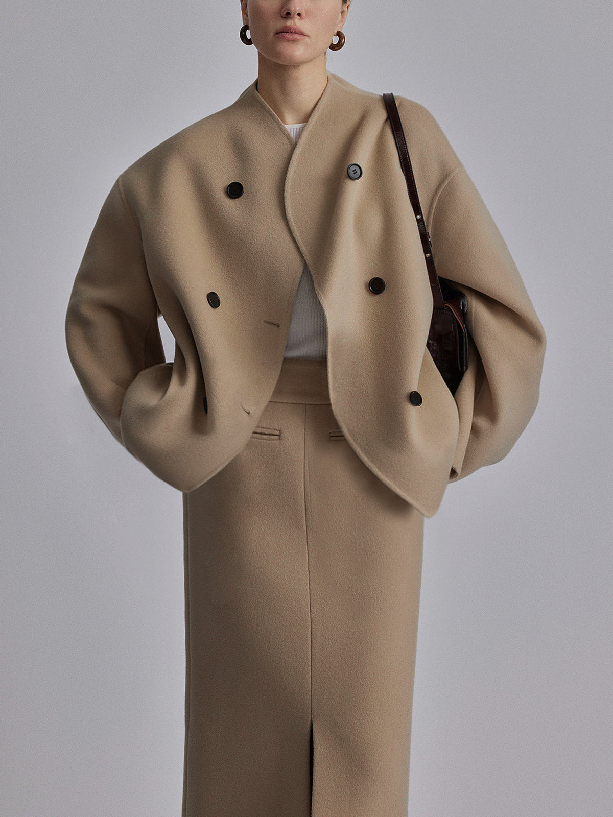 Women's Double-Breasted Peacoat