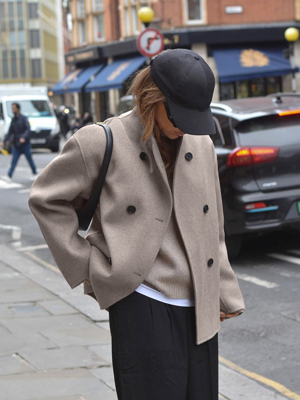 Women's Double-Breasted Peacoat