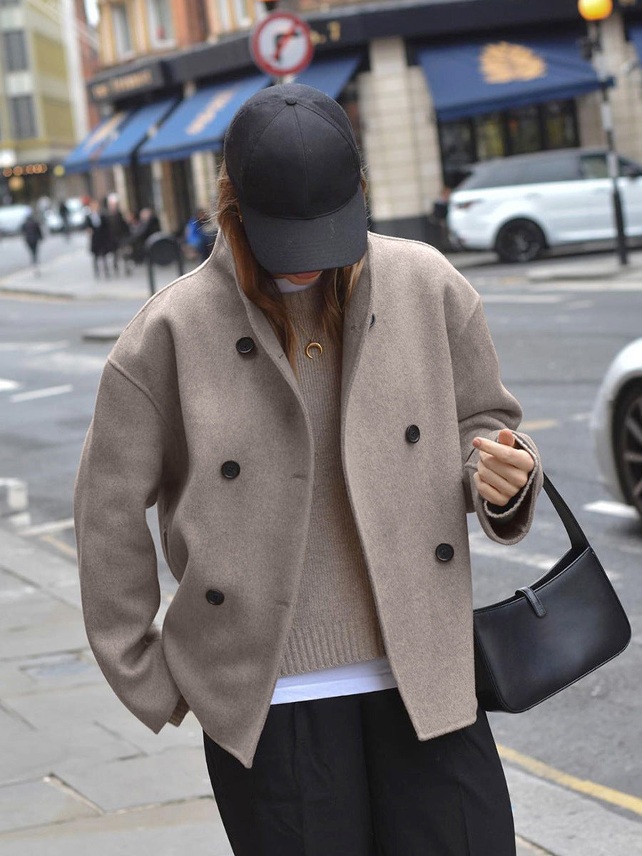 Women's Double-Breasted Peacoat